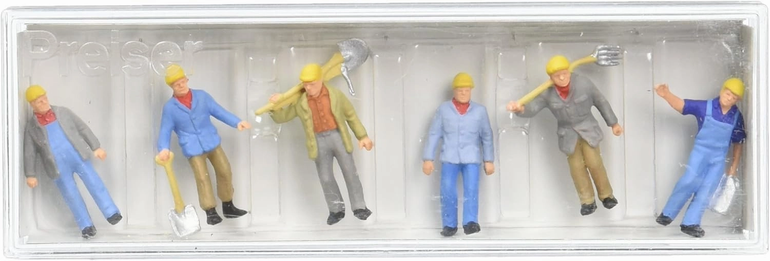 Preiser 10033 Track Gang w/Tools HO Scale Figure