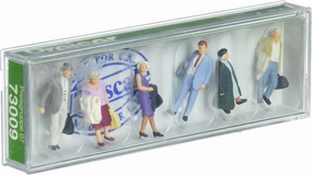 Preiser 73009 Travelers #2 pkg(6) OO Scale Figure