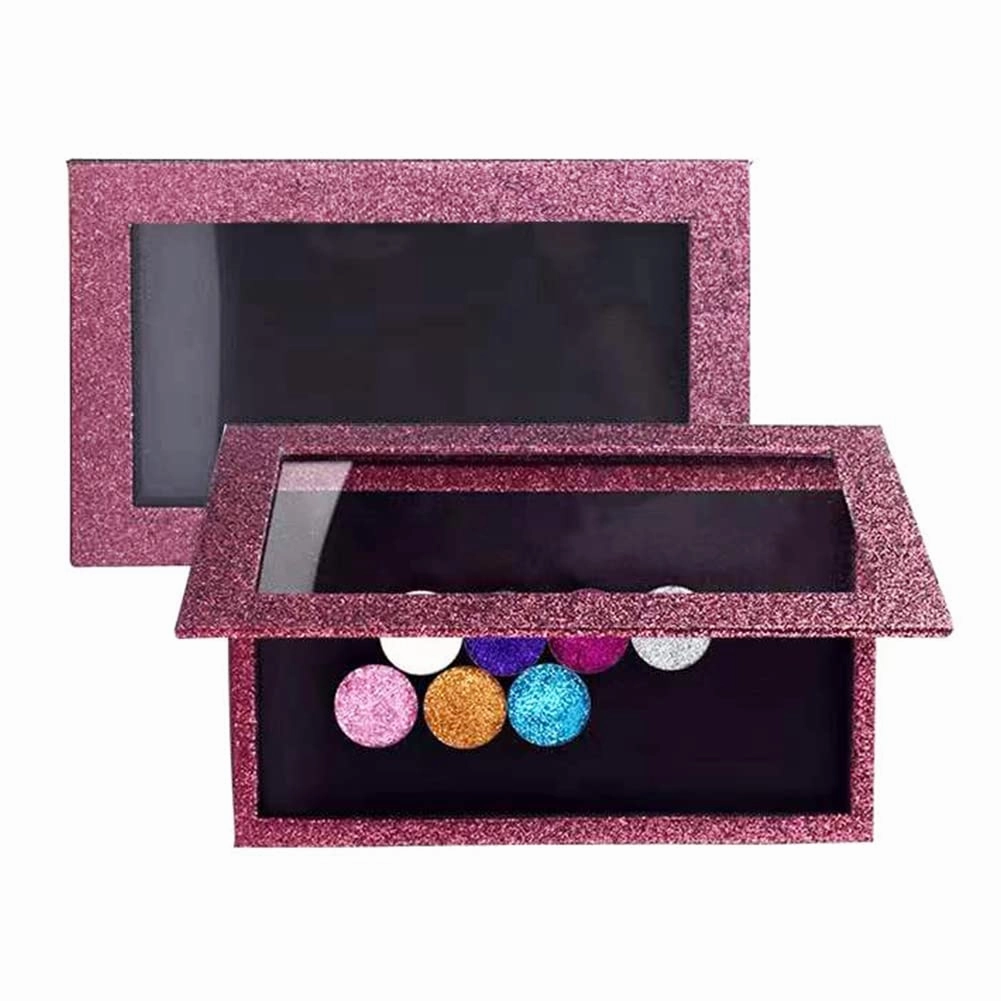 Professional Empty Makeup Magnetic Palette Set with 20 Adhesive Metal Stickers and 20 Empty Round Metal and 1 Depotting Spatula blush for powder and foundation (Wine red)