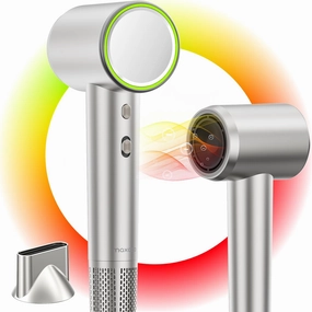 Professional Ionic Hair Dryer 110k RPM High Speed Hair Dryer Negative Ions Hair Dryer, Fast Drying, Lightweight, Quiet, Portable for Home/Travel Essentials,Hair Tools Air Dryer for Hair Silver
