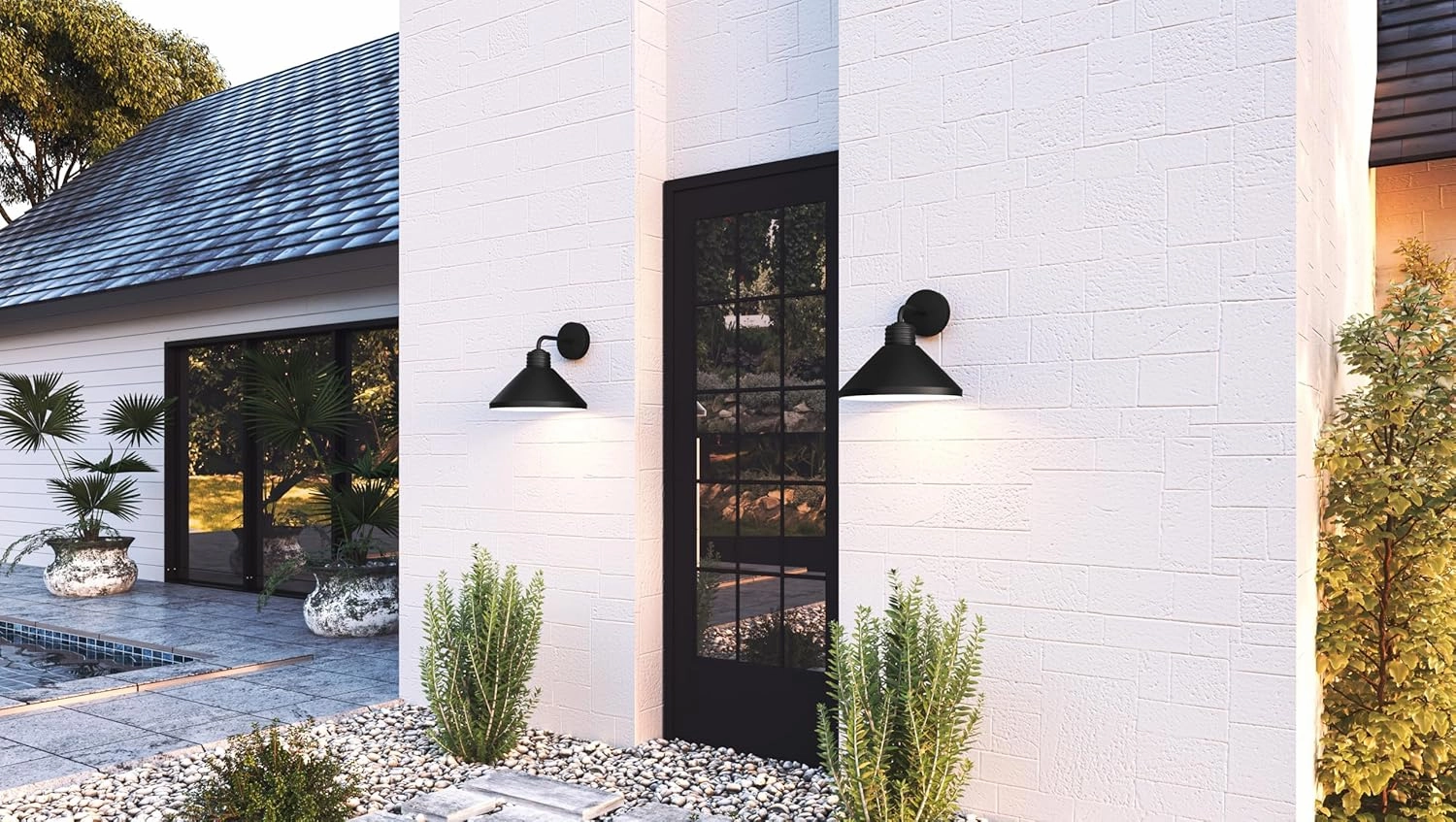 Quoizel Rencher 1-Light Matte Black Outdoor Wall Lantern