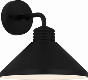 Quoizel Rencher 1-Light Matte Black Outdoor Wall Lantern