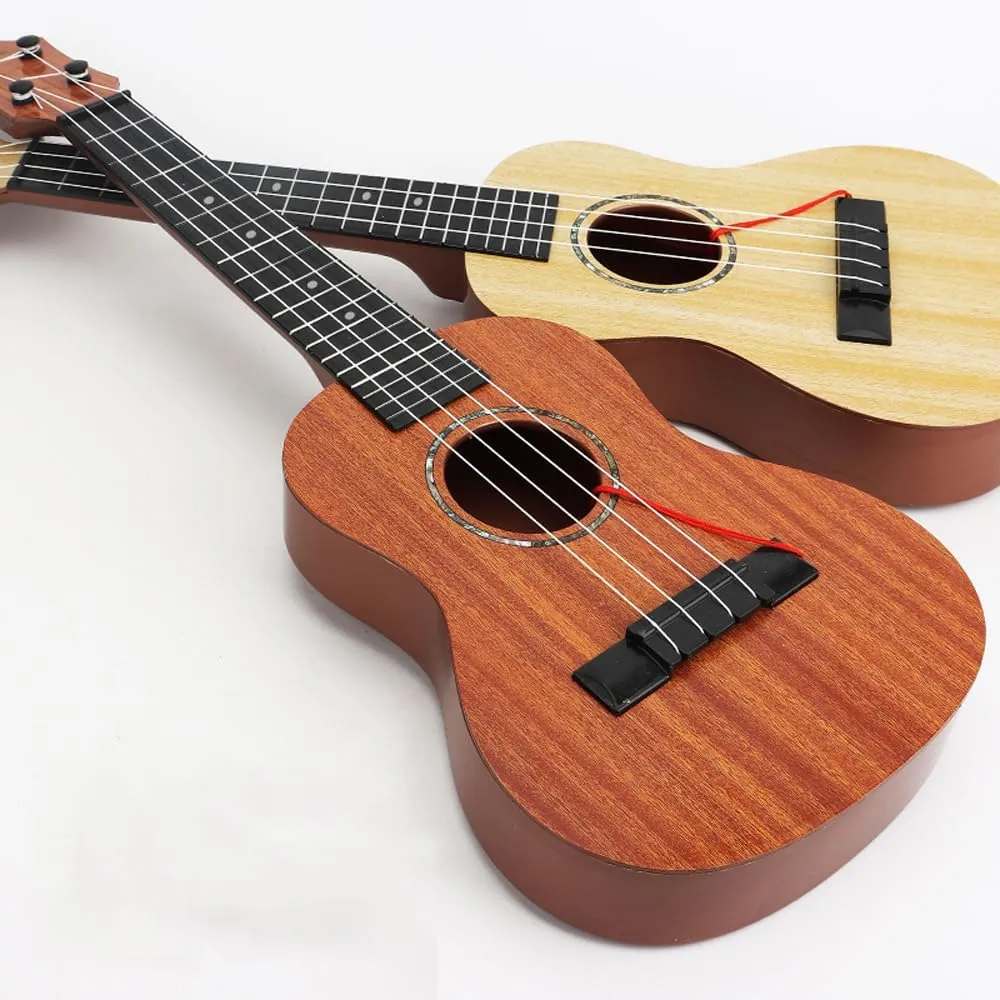 Raimy Kids Ukulele Guitar - 21inch 4 Strings Guitar Children Musical Instruments Educational Toys with Picks for Toddler Kids Boys Girls Beginner (White)