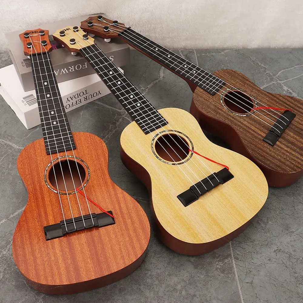 Raimy Kids Ukulele Guitar - 21inch 4 Strings Guitar Children Musical Instruments Educational Toys with Picks for Toddler Kids Boys Girls Beginner (White)