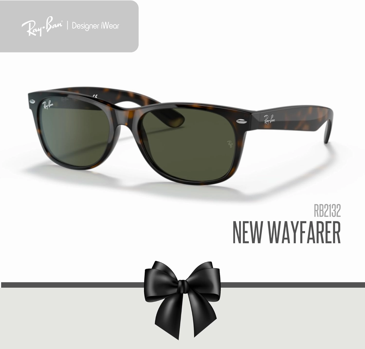 Ray-Ban Sunglasses - Luxury Gift Set: Includes Sunglasses, Tote, Microfiber Bag, Leash in Box Ideal for Gifting