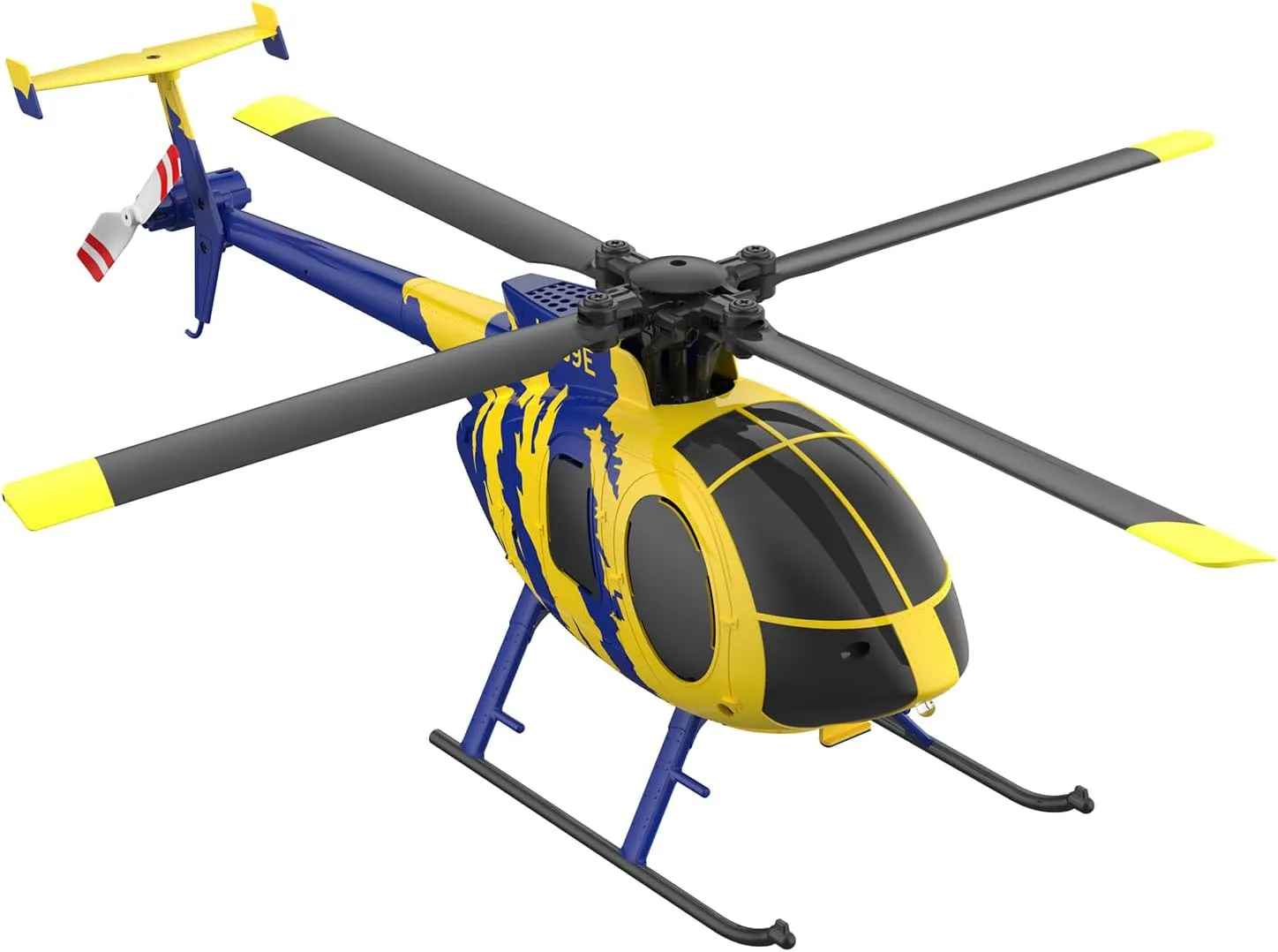 RC ERA C184 MD500 RC Helicopter for Adults, 2.4G 4CH 6-Axis Gyroscope Stabilized Helicopter, RTF Remote Control Electric Aircraft with Optical Flow for Beginners - 4PCS Battery