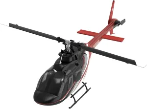 RC Helicopter for Adults, F08 1/27 Scale Bell 206 2.4G 6CH Remote Control Helicopter Model with Optical Flow Positioning, Indoor Aircraft Flying Toy for Beginner Adults - RTF