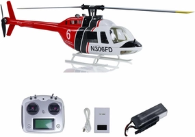 RC Scale Army Helicopter FLYWING 206 V3 RTF Smart Drone Brushless Motor GPS for Adult Hobby