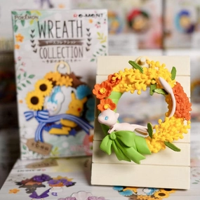 Re-Ment Pokemon Mew Christmas Wreath Miniature Figure