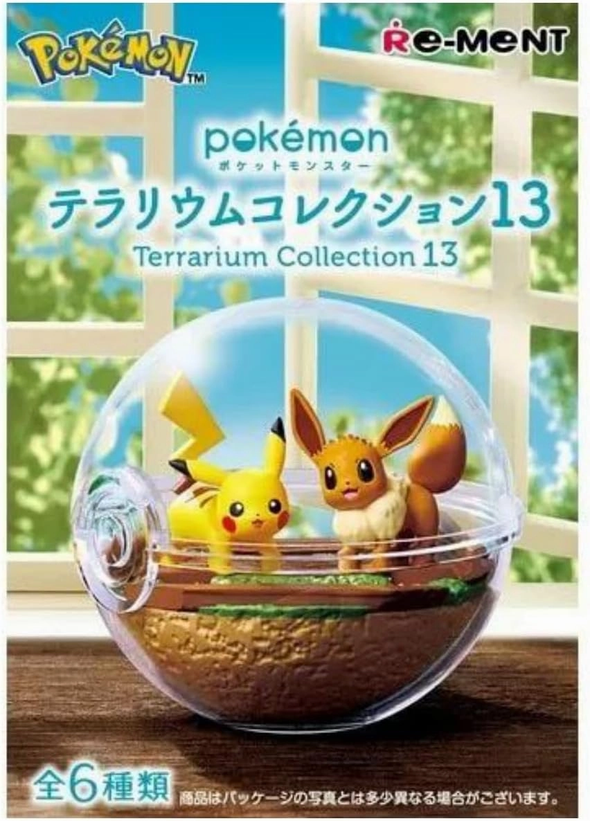 Re-Ment Pokemon Terrarium Collection 13 (Evee & Pikachu)