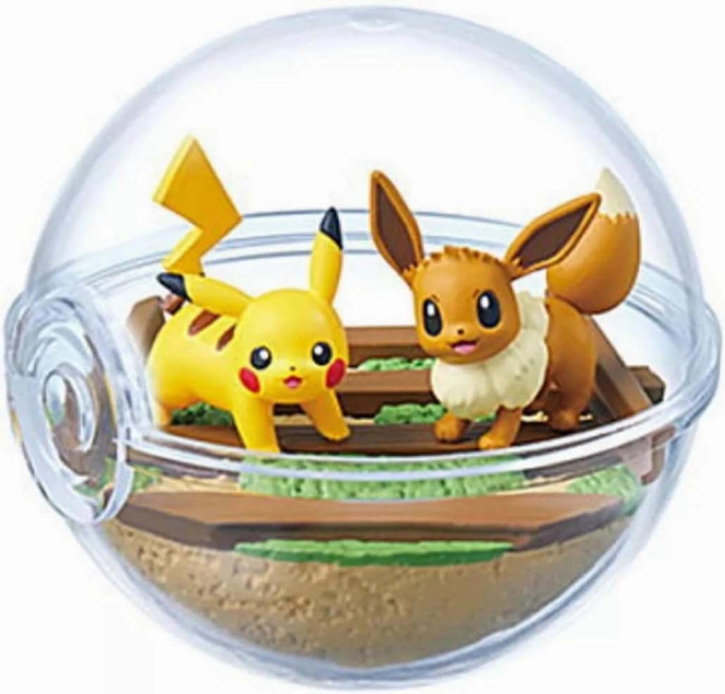 Re-Ment Pokemon Terrarium Collection 13 (Evee & Pikachu)