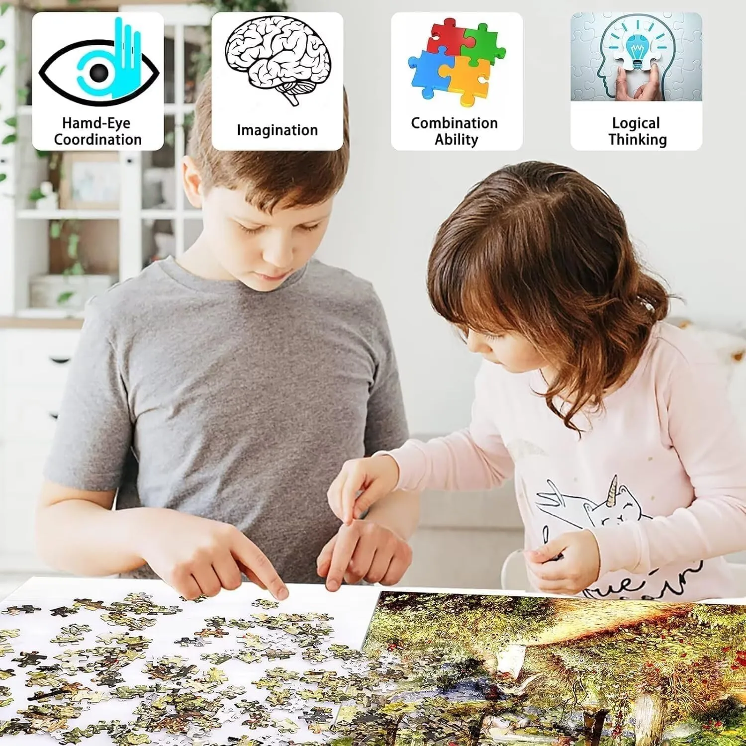 Realistic Globe with Musical Elements 1000 Pieces Wooden Jigsaw Puzzles for Adults Children Educational Intellectual Puzzle Toys Home Decoration Art DIY Toy Gift
