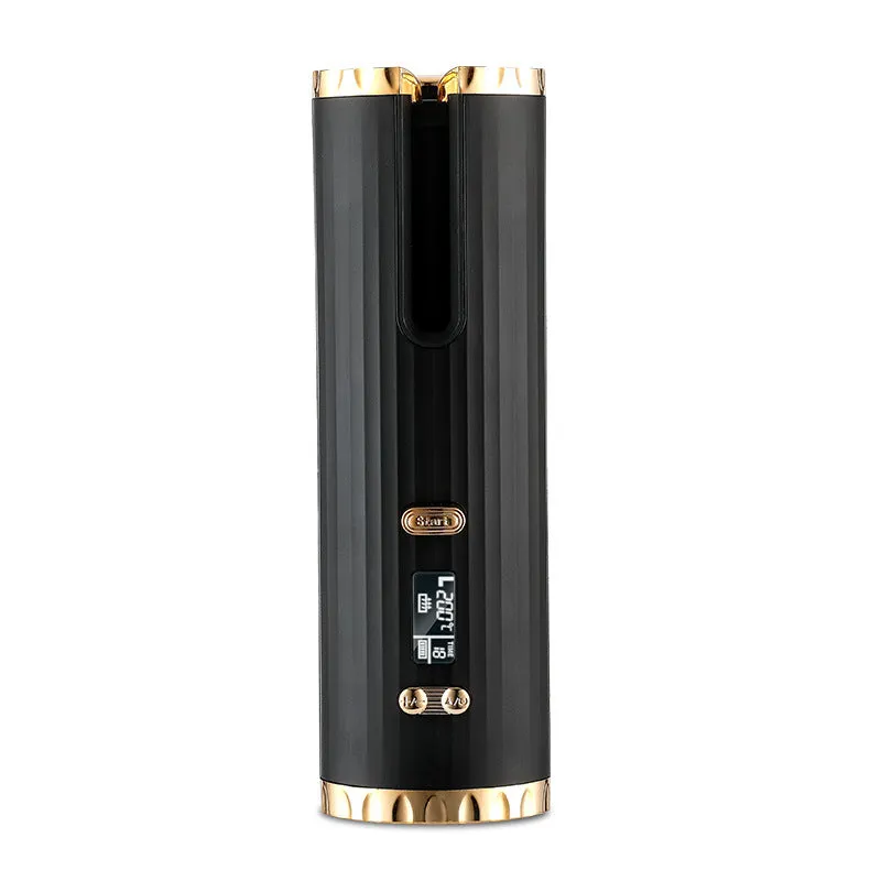 Rechargeable Automatic Hair Curler Portable Hair Curling Iron LCD Display