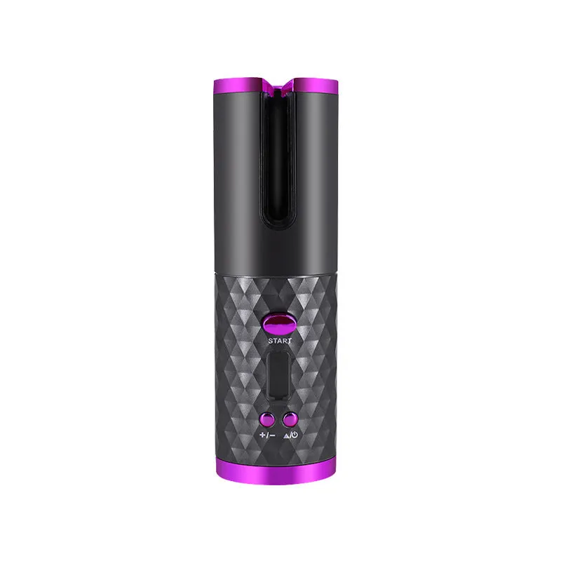 Rechargeable Automatic Hair Curler Portable Hair Curling Iron LCD Display