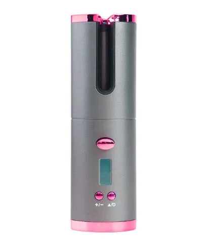 Rechargeable Automatic Hair Curler Portable Hair Curling Iron LCD Display