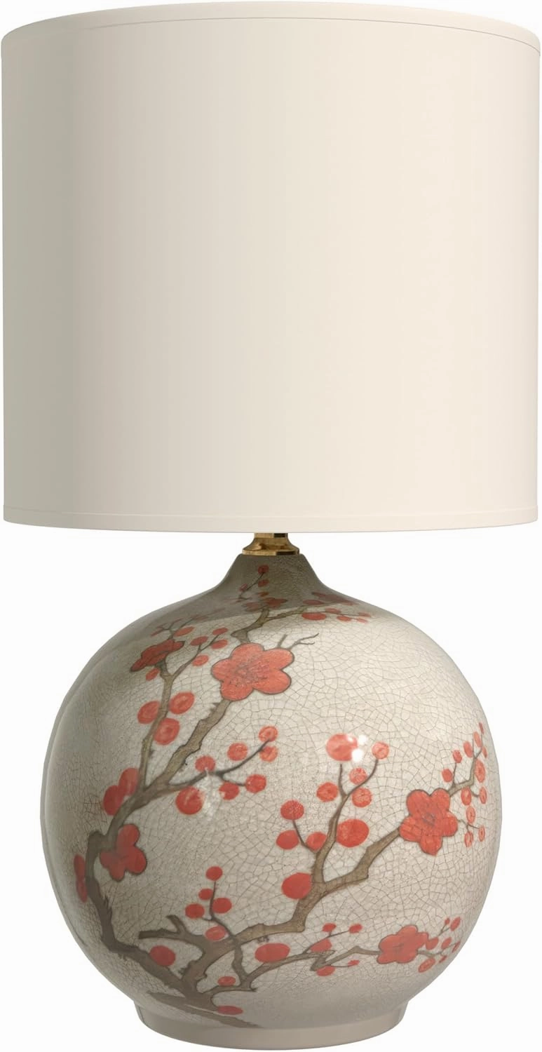 Red Lantern 20" Cherry Blossom Vase Lamp