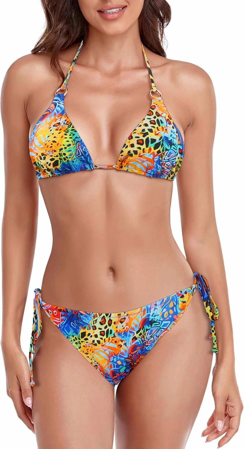RELLECIGA Women's Triangle Bikini Set