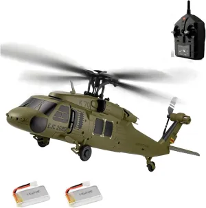 Remote Control Helicopter for Adults, WL K170 Black Hawk UH-60L 170 Size 2.4G 4CH Flybarless RC Helicopter (RF Version)