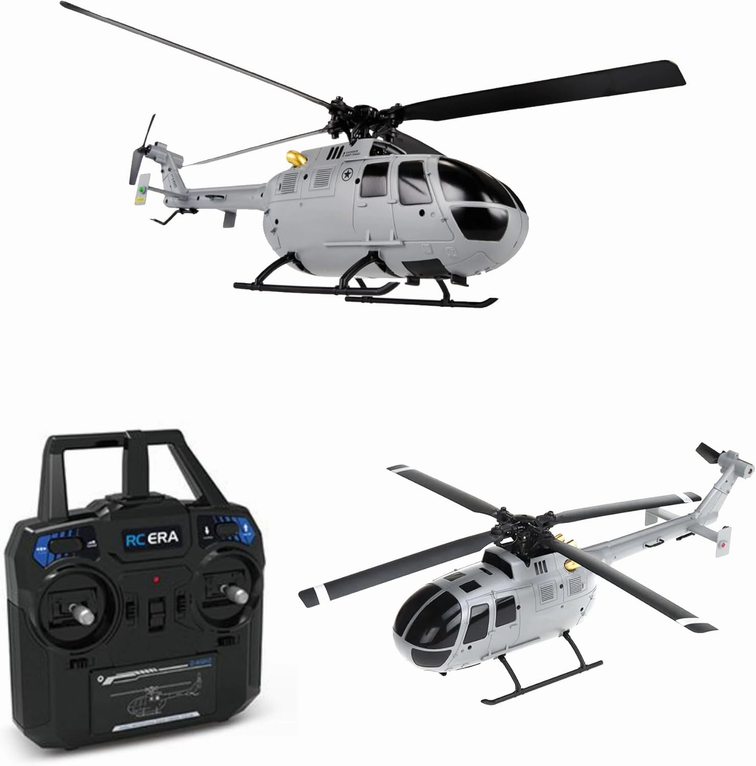 Remote Control Helicopter,4CH RC Helicopter RTF with Aileronless Design and 6-Axis Gyro, Modularized Battery, One-Key Takeoff/Landing, Altitude Hold, for Adults Gift