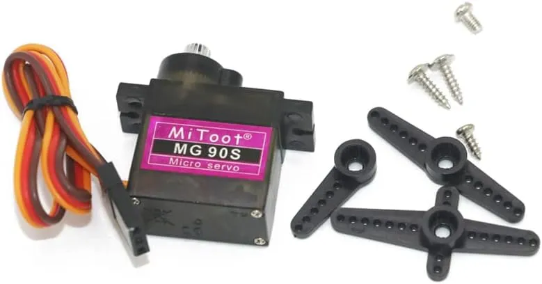 Replacement Part For 4pcs/lot MG90S 9g Metal Gear Upgraded SG90 Digital Micro Servos For Smart Vehicle Helicopter Boart Car - (Color: Plastic Gear)