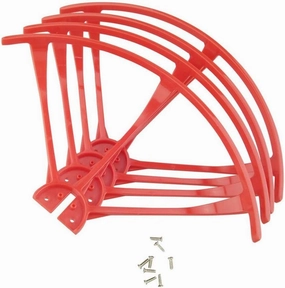 Replacement Part For M B3 3 RC Four Axis Quadcopter Helicopter Smart Cover Blades Protective Frames Red