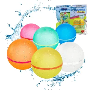 Reusable Water Balloons, Pool Beach Toys for Boys and Girls, Summer Toy Water Toy for Kids Ages 3-12, Outdoor Activities Water Games Toys Self Sealing Water Splash Ball for Fun