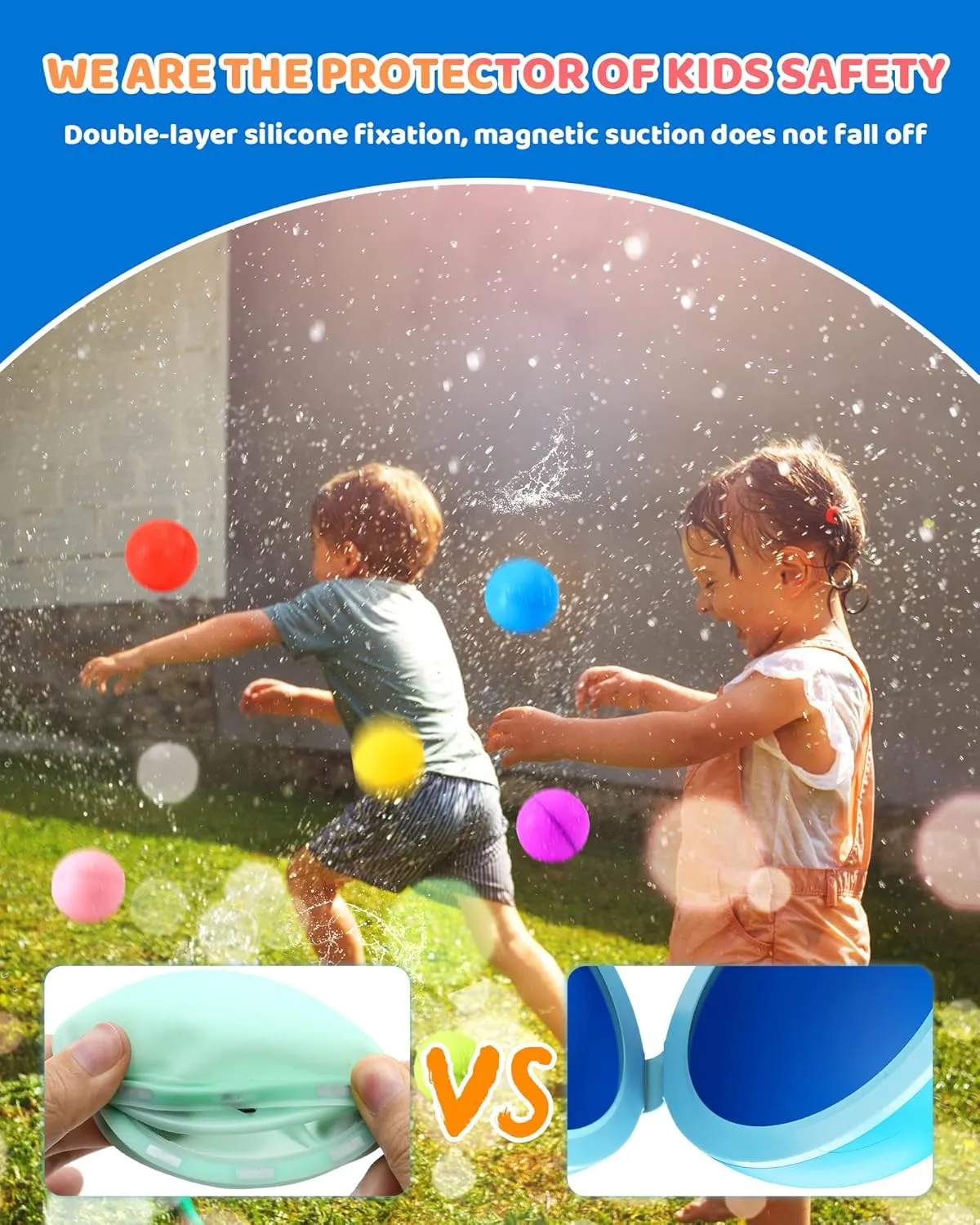Reusable Water Balloons, Refillable Water Balloons for Kids and Adults, Summer Toys,Pool Toysand Outdoor Toys (12PCS)