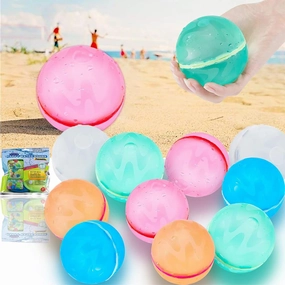 Reusable Water Balloons for Kids Adults, Outdoor Toys, Pool Toys, Self-Sealing Water Bomb for Kids, Magnetic Easy Quick Fill Water Ball, Summer Fun Splash Water Bomb Party Supplies(24 PCS)
