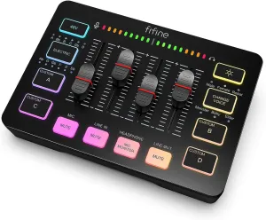 RGB Gaming Mixer: Crystal Clear Audio Control