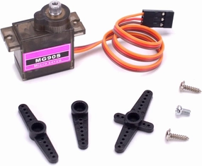 RGBZONE 10Pcs MG90S Geared Micro Servo Motor 9G for Helicopter Airplane Boat Smart Robot Car Controls