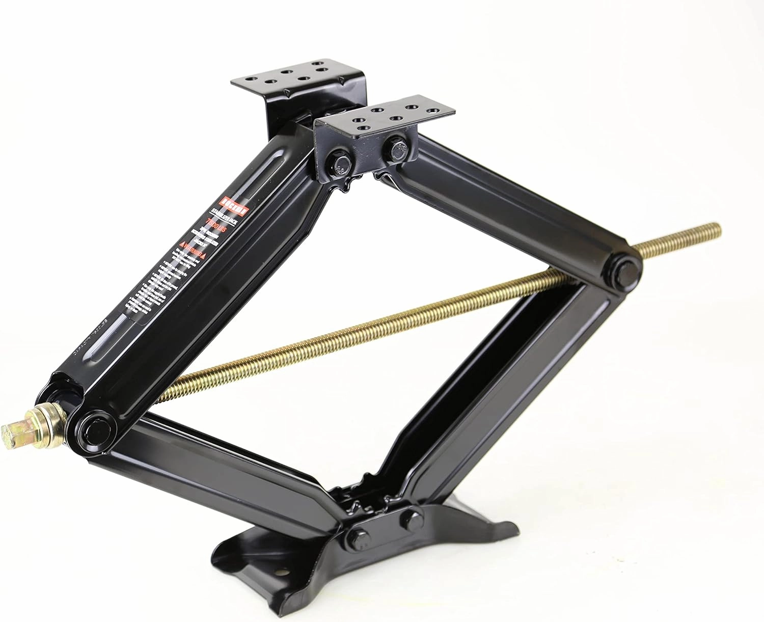ROCKMAN RV Camper Trailer Stabilizer Leveling Scissor Jacks w/Socket & Level 24" 7500lbs Set 2
