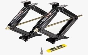ROCKMAN RV Camper Trailer Stabilizer Leveling Scissor Jacks w/Socket & Level 24" 7500lbs Set 2