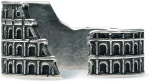 Roman Colosseum Ring - Antiqued Silver Plated- Adjustable