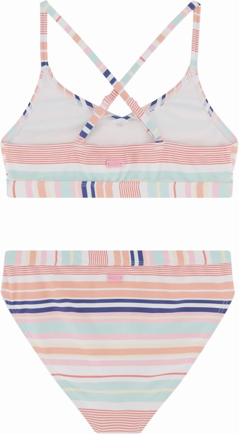 Roxy Girls' Two-Piece Bikini Swimsuit Set, UPF 50  Sun Protection, Quick-Dry Bathing Suit