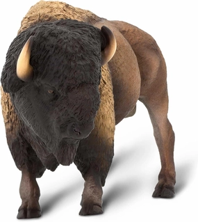 Safari Ltd. Bison Figurine - Detailed 8.25" Plastic Model Figure - Fun Educational Wildlife Play Toy for Boys, Girls & Kids Ages 3 