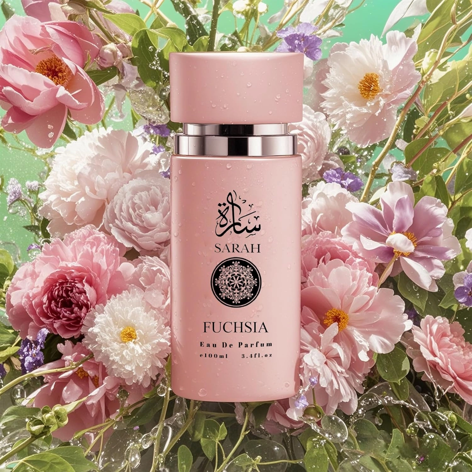 Sarah Fuchsia&Candy Perfume Set for Women - Floral Fragrance Gift Set with Vanilla, Sandalwood, Musk| 3.4 Fl Oz Each Eau De Parfume for Daily Use