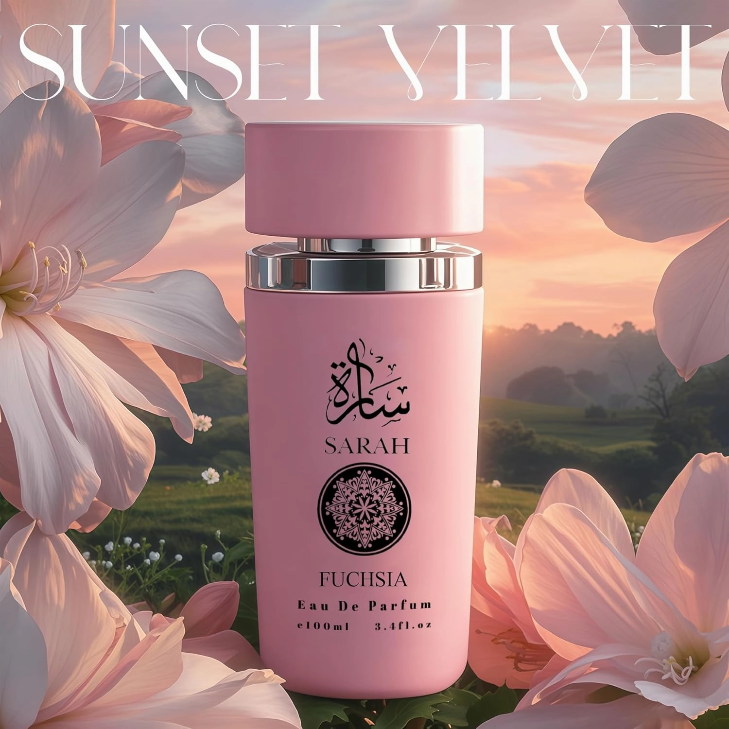 Sarah Fuchsia&Candy Perfume Set for Women - Floral Fragrance Gift Set with Vanilla, Sandalwood, Musk| 3.4 Fl Oz Each Eau De Parfume for Daily Use