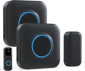 Satisure Wireless Doorbell Chime Video Doorbell Extender - Compatible with Blink Video Doorbell (1 Video Doorbell Extender 2 Receiver）