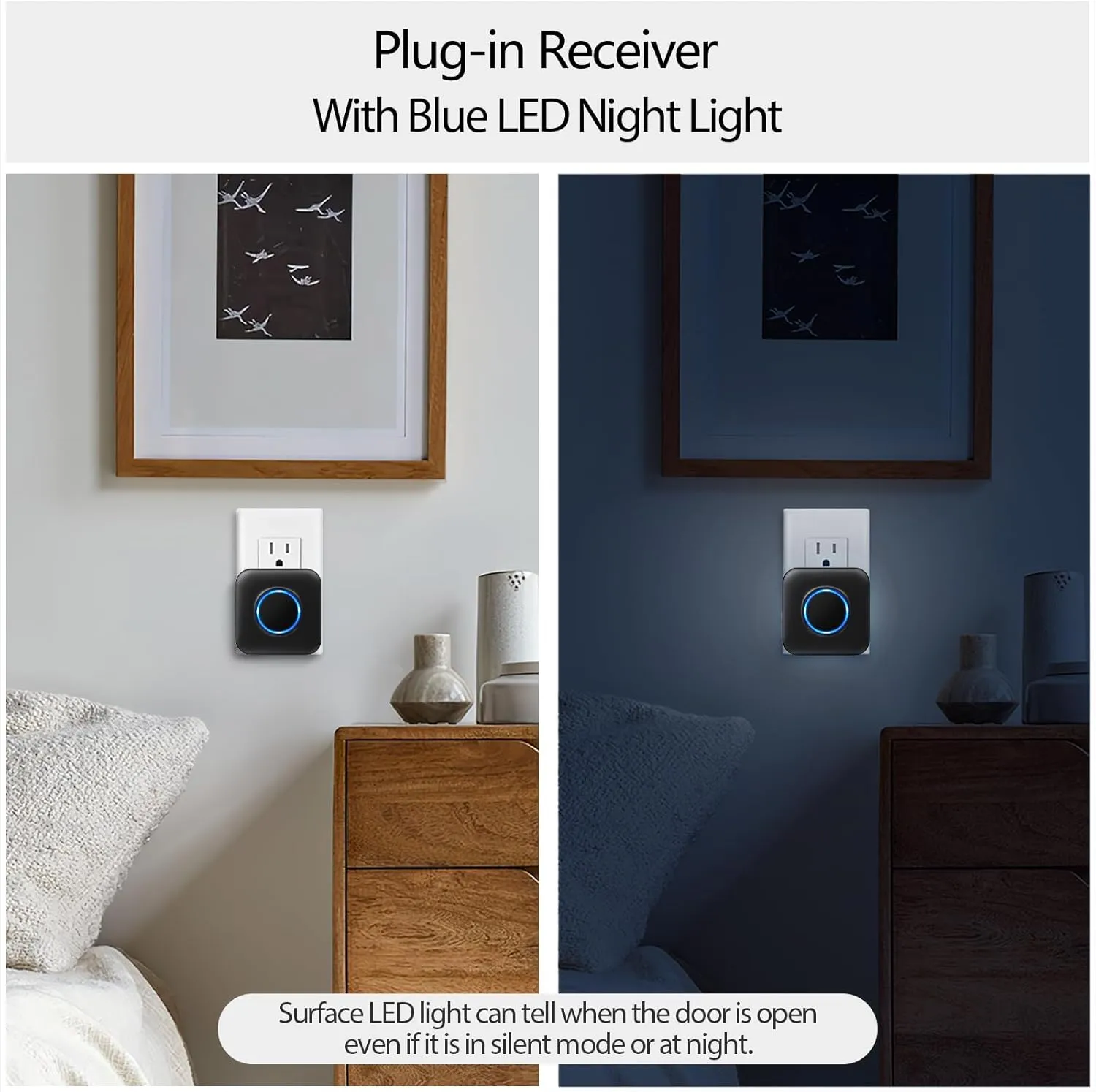 Satisure Wireless Doorbell Chime Video Doorbell Extender - Compatible with Blink Video Doorbell (1 Video Doorbell Extender 2 Receiver）