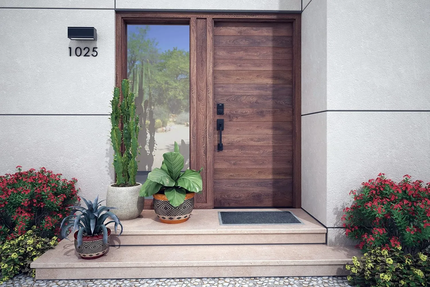 SCHLAGE BE469ZP CEN 626 Connect Smart Deadbolt With Alarm Inbuilt Century Trim In Satin Chrome