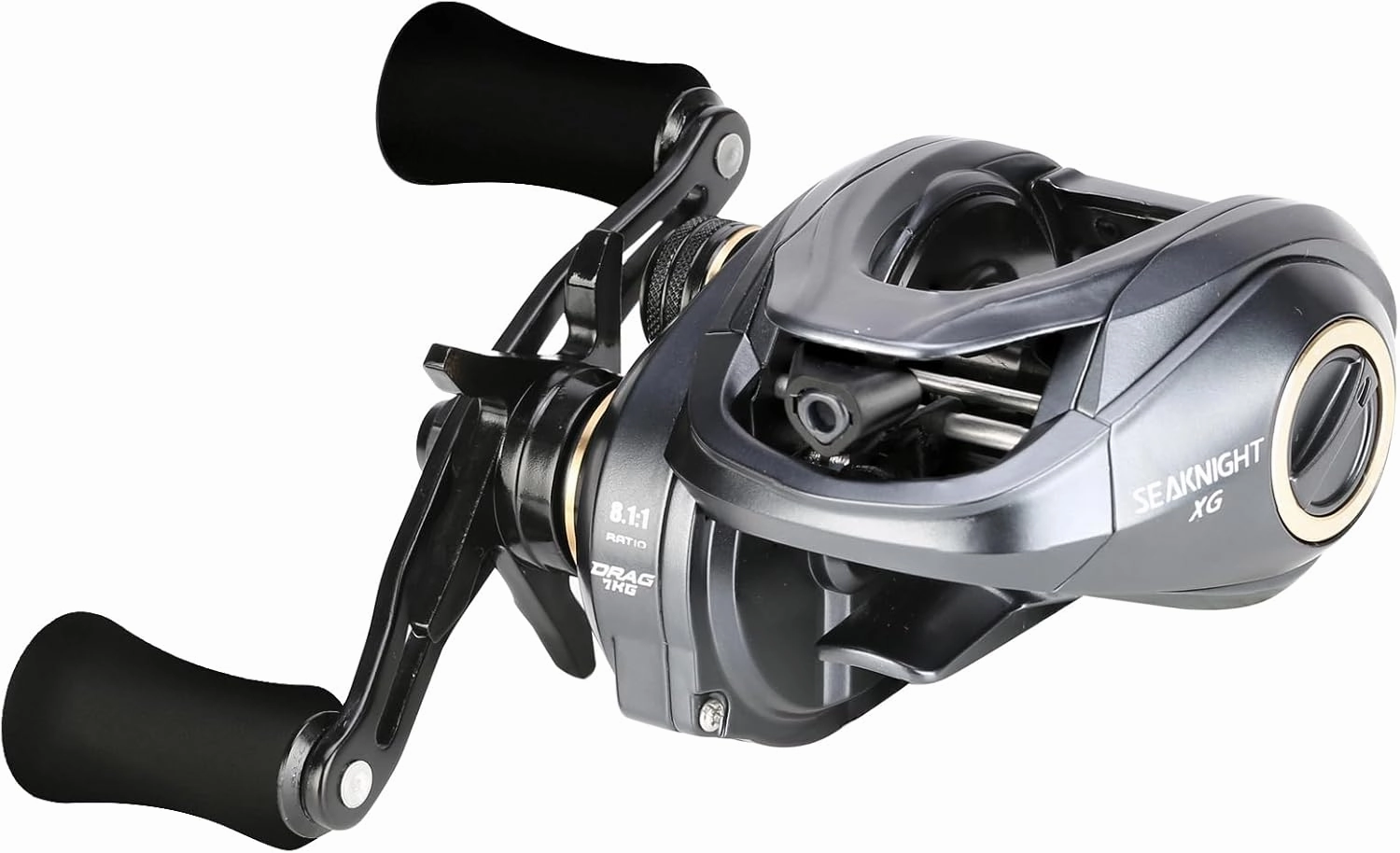 SeaKnight FALCAN III Baitcasting Fishing Reel, Magnetic Braking System Baitcaster Reel, 10 1 Double Shielded Stainless Steel Ball Bearings, 7.3:1/8.1:1 Low Profile Ultra-Light 6.3oz Casting Reel