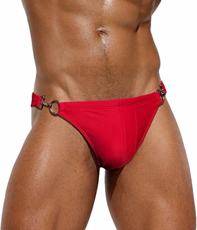 SEAUR Men’s Sexy Bikini Swim Briefs Stretch Low Rise Swimsuit Casual Beach Swimwear Quick Dry Athletic Bathing Suit