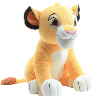 Secret Castle Lion Plush Baby Lion Toy Lifelike Animal Stuffed for Kids, Family Christmas Gifts - 28 cm Height with Embroidered Details (Yellow)