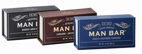 SFS Company Man Bar Set of 3 10 oz. Soap Bars (Coastal Driftwood, Cardamom Juniper, Midnight Amber)