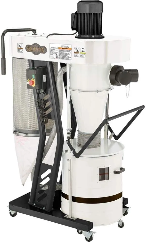 Shop Fox W1867 1.5 Hp Portable Cyclone Dust Collector