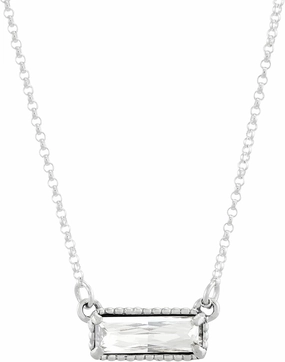 Silpada 'Many Stories' Sterling Silver Crystal Pendant Necklace, 16"   2"