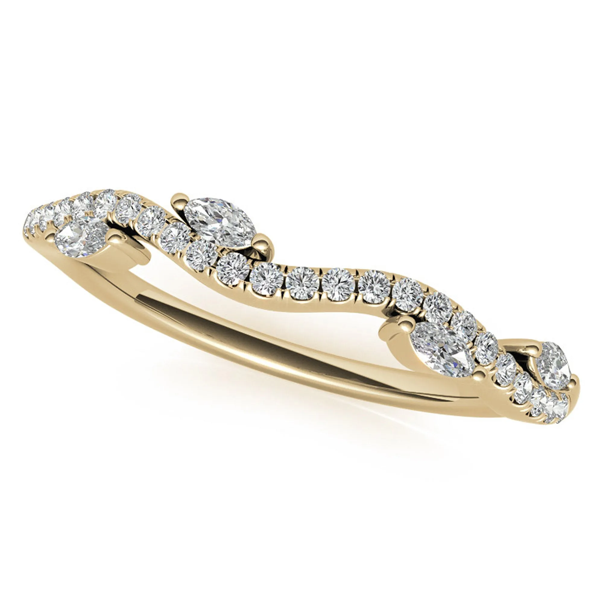 Silver Gleaming Stack Sparkle Ring