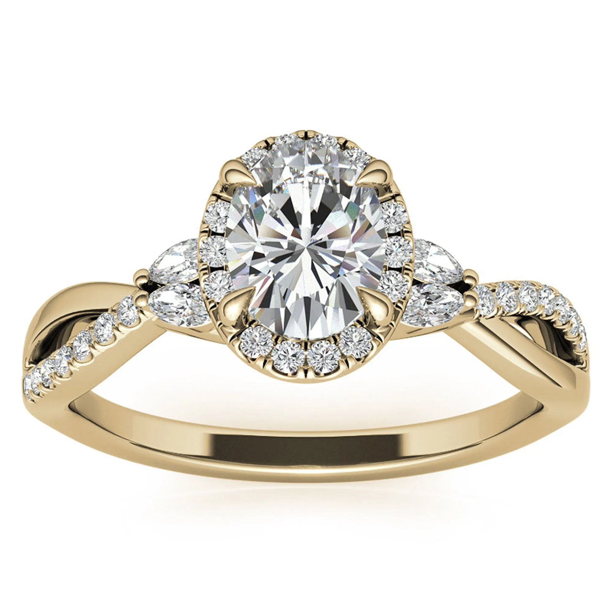 Silver Gleaming Stack Sparkle Ring