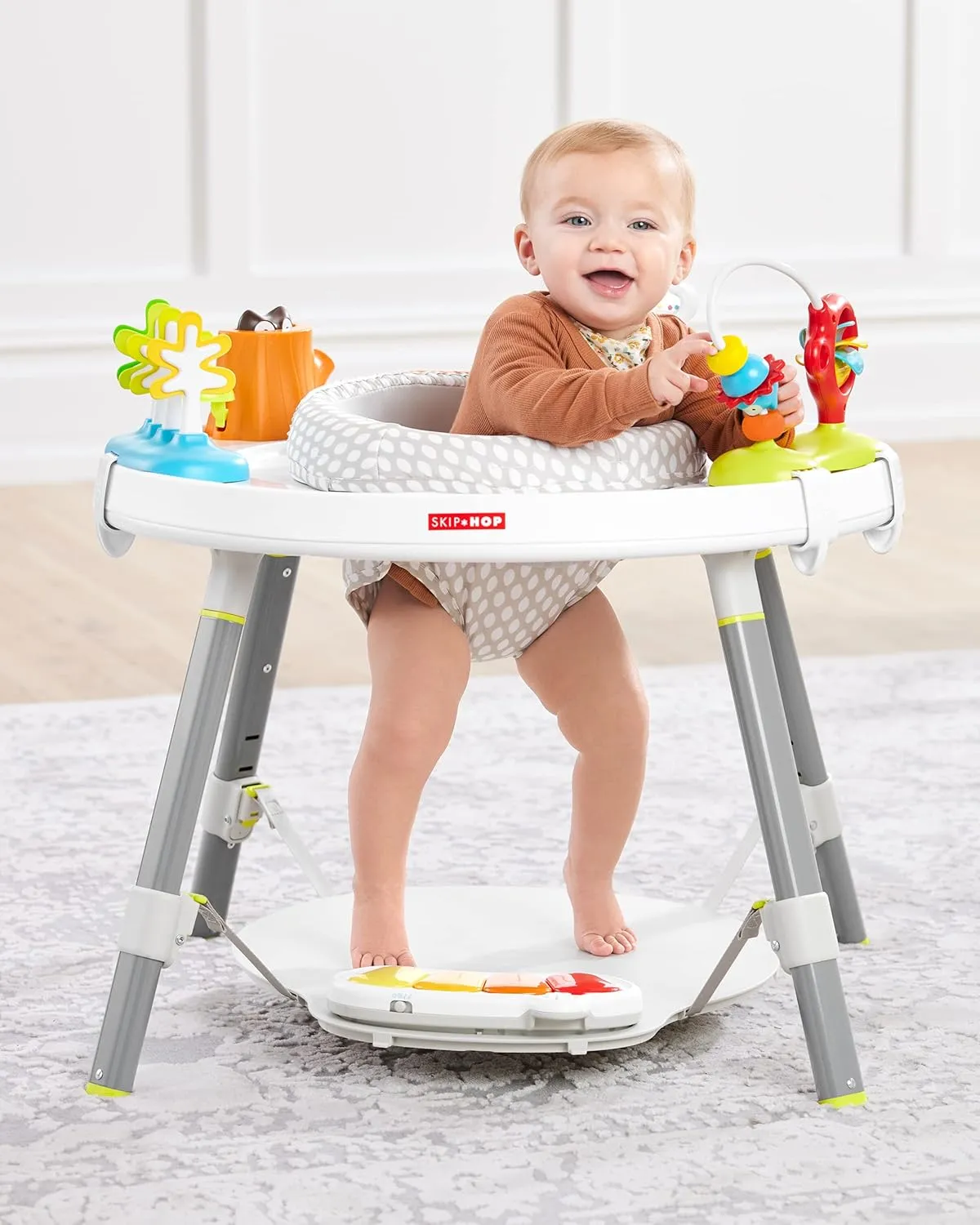 Skip Hop Baby Activity Center: Interactive Play Center with 3-Stage Grow-with-Me Functionality, 4mo , Explore & More