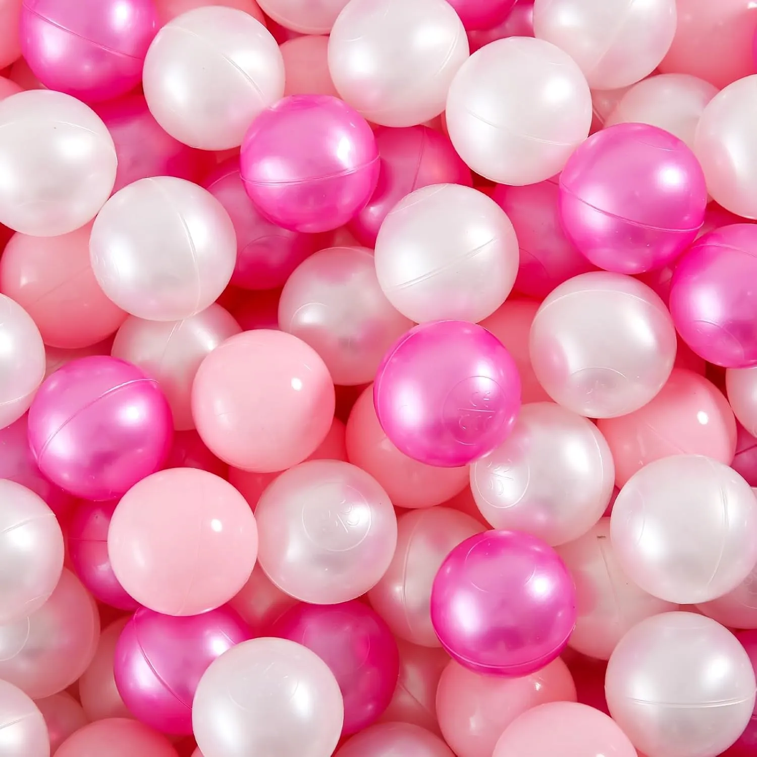 Soft Plastic Ball Pit Balls, 100 200 500pcs Plastic Toy Balls for Kids, Crush Proof Stress Balls for Baby Toddler Birthday Party, Ball Pits Play Tent, Baby Pool Water Toys, Party Decoration
